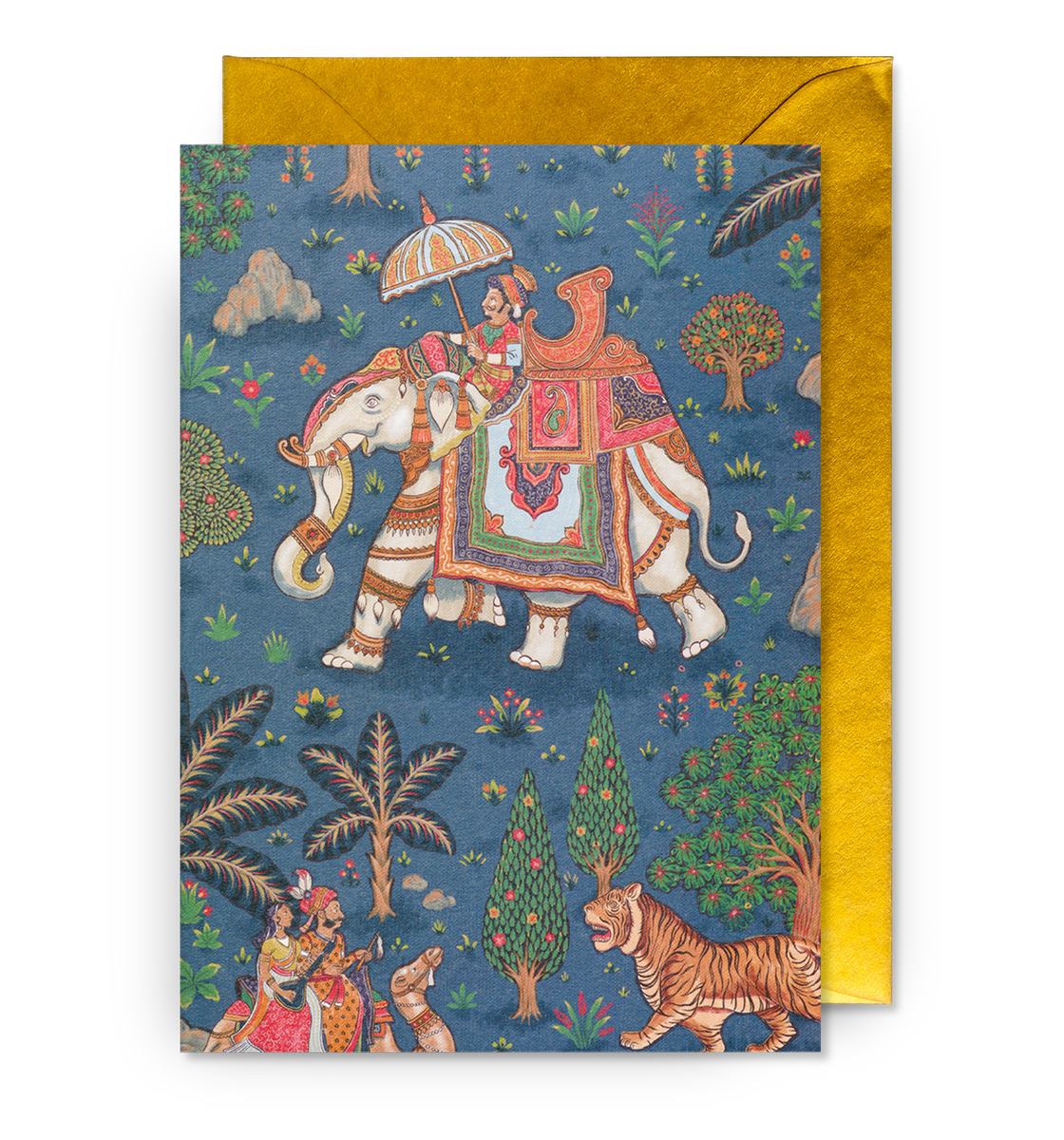 Jaipur Midnight Exotic Jungle Greeting Card Lagom Design