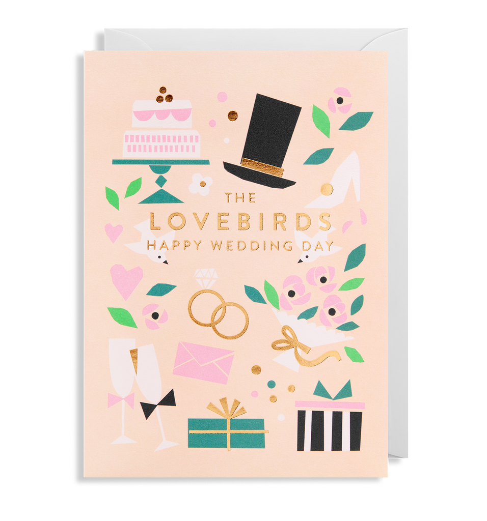 Happy Wedding Day Lovebirds - Lagom Design