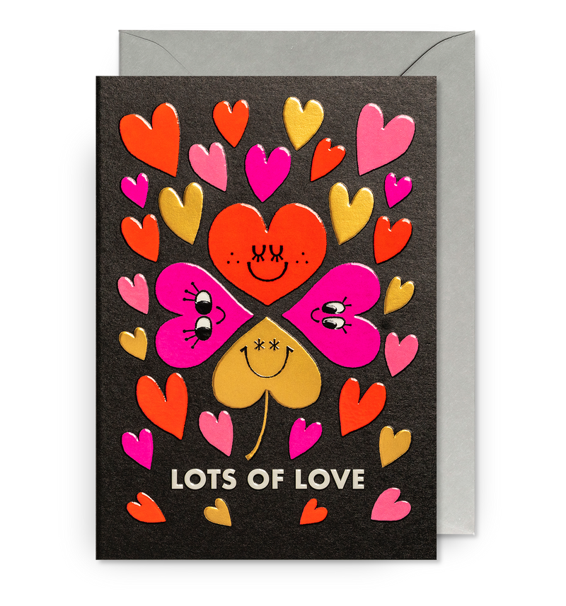 Lots of Love Clover Greeting Card