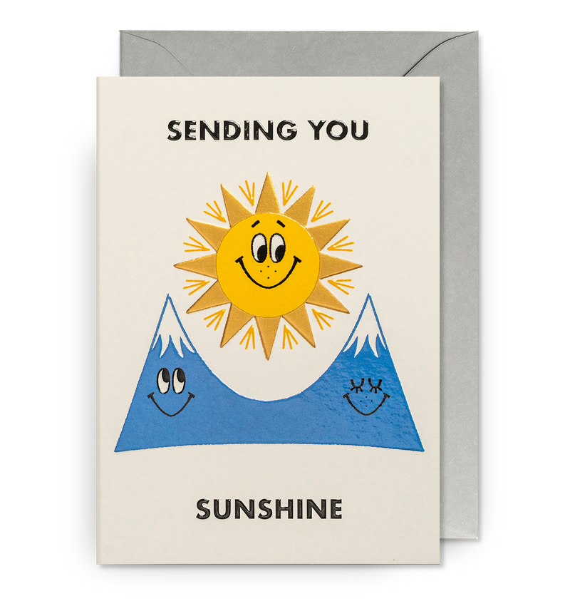 Sending You Sunshine Mountains Greeting Card