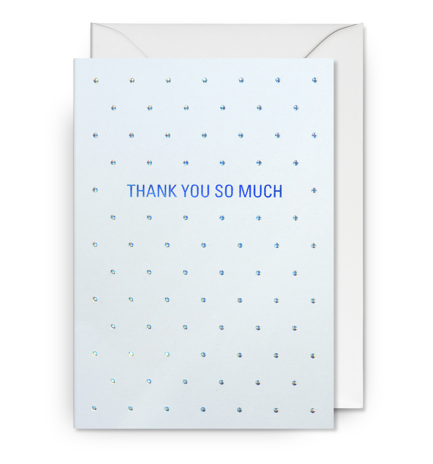 holographic thank you cards Holographic Dots Thank You Card