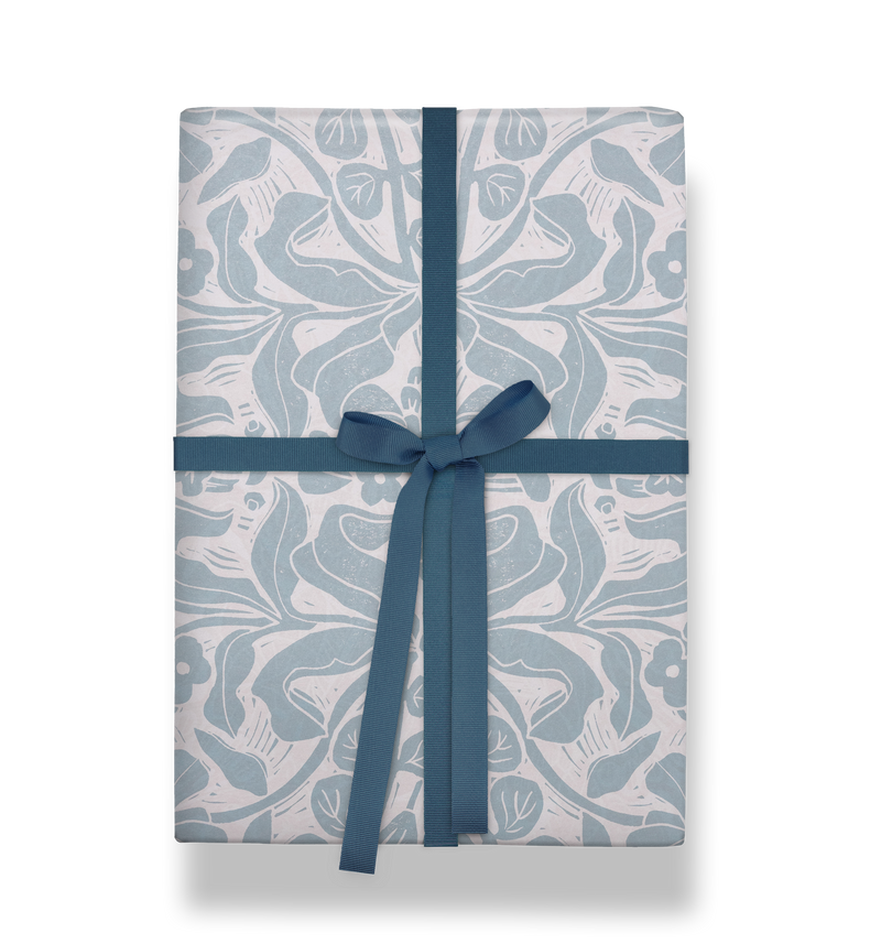 Flora Linocut Gift Wrap
