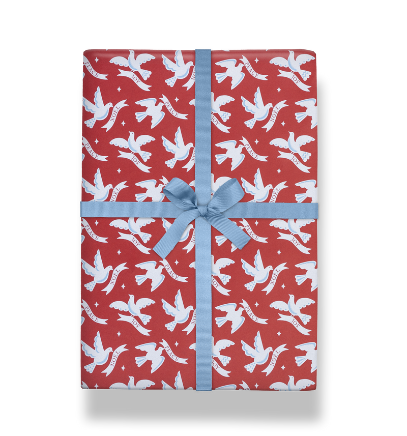 Festive Doves Gift Wrap