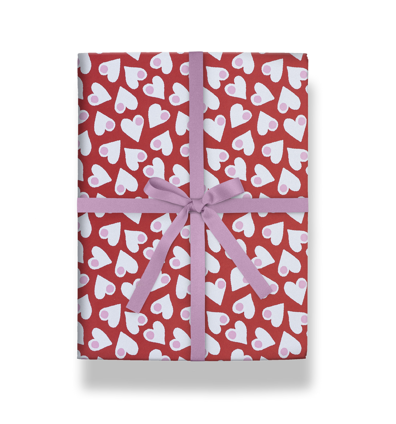 Confetti Hearts Gift Wrap