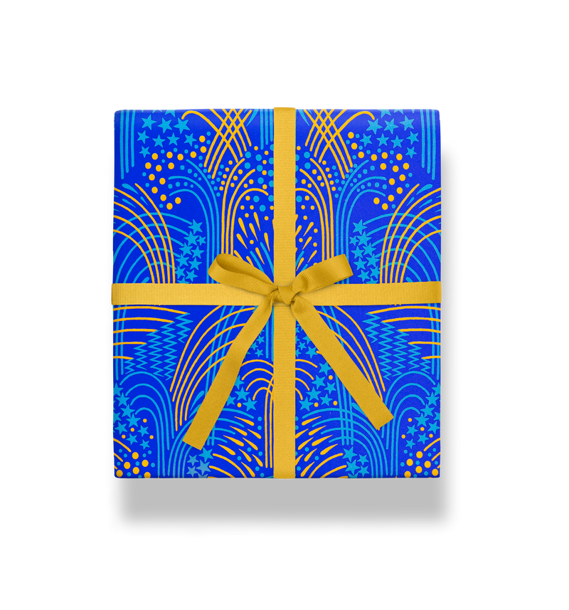 Fireworks Art Deco Gift Wrap