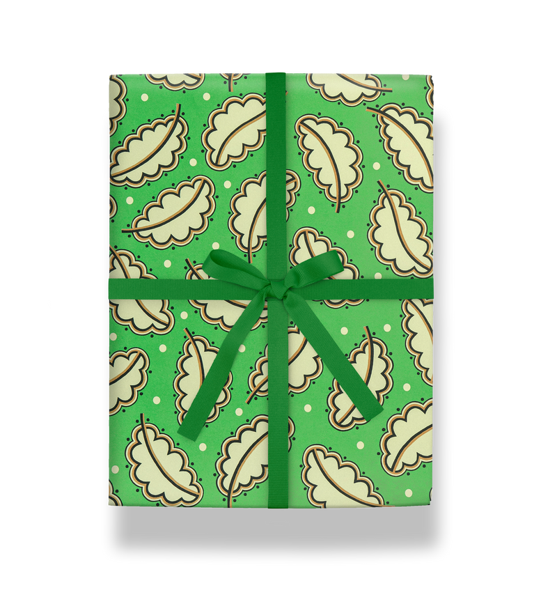 Oak Leaves Gift Wrap