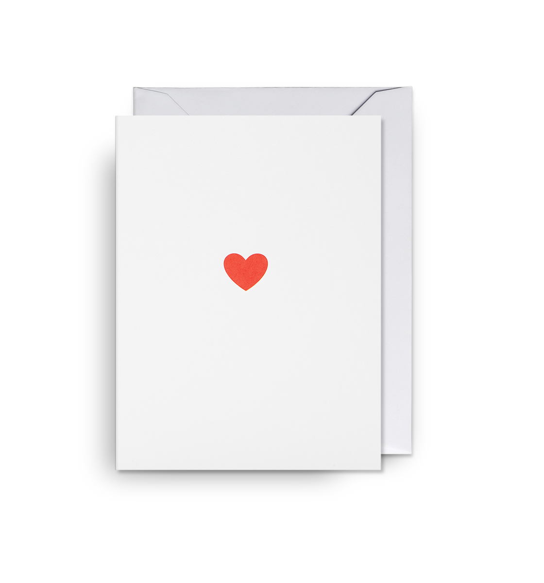 Little Red Heart Graphic Mini Card