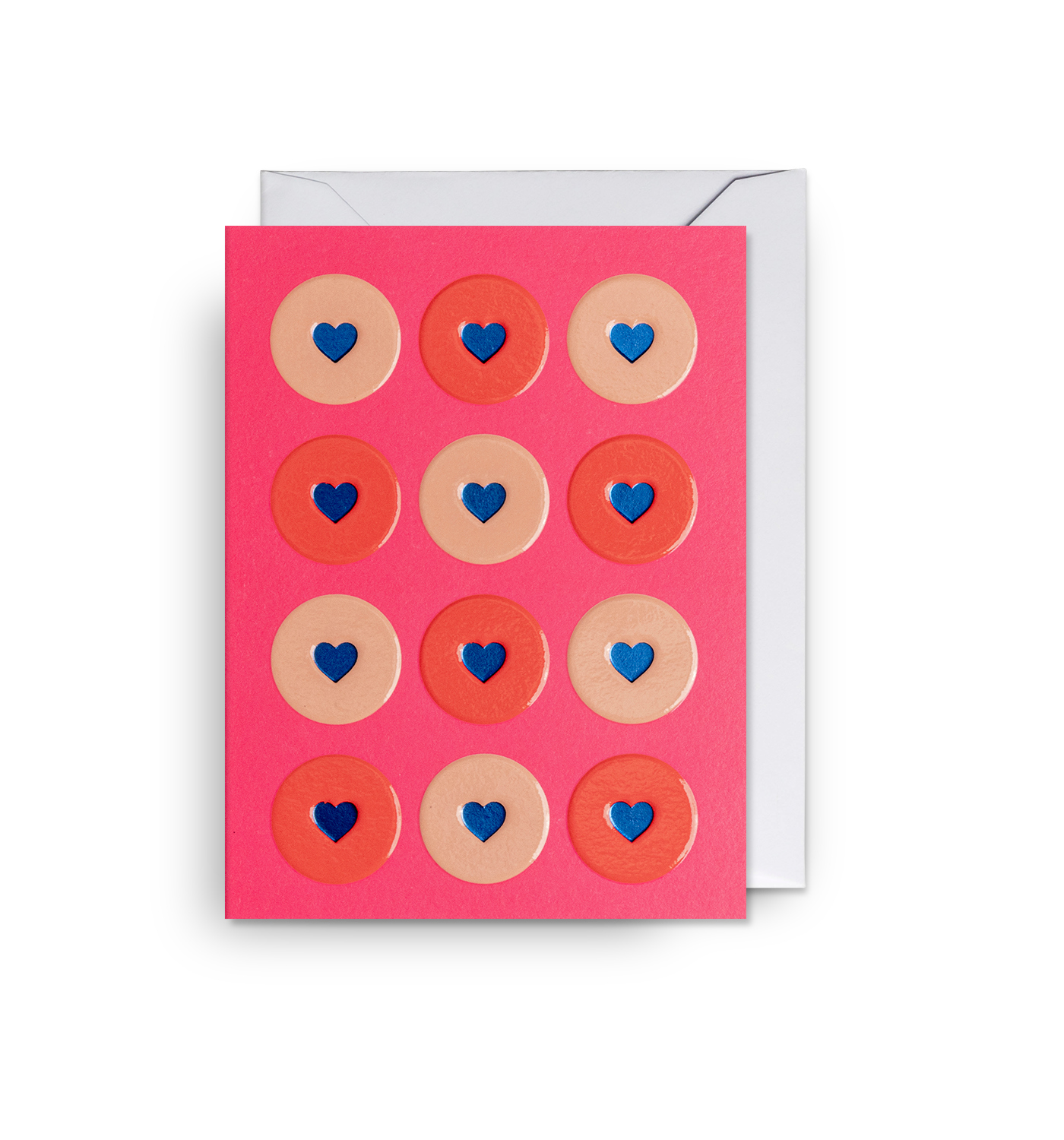 Heart Patterned Card Love Heart Patterned Mini Card