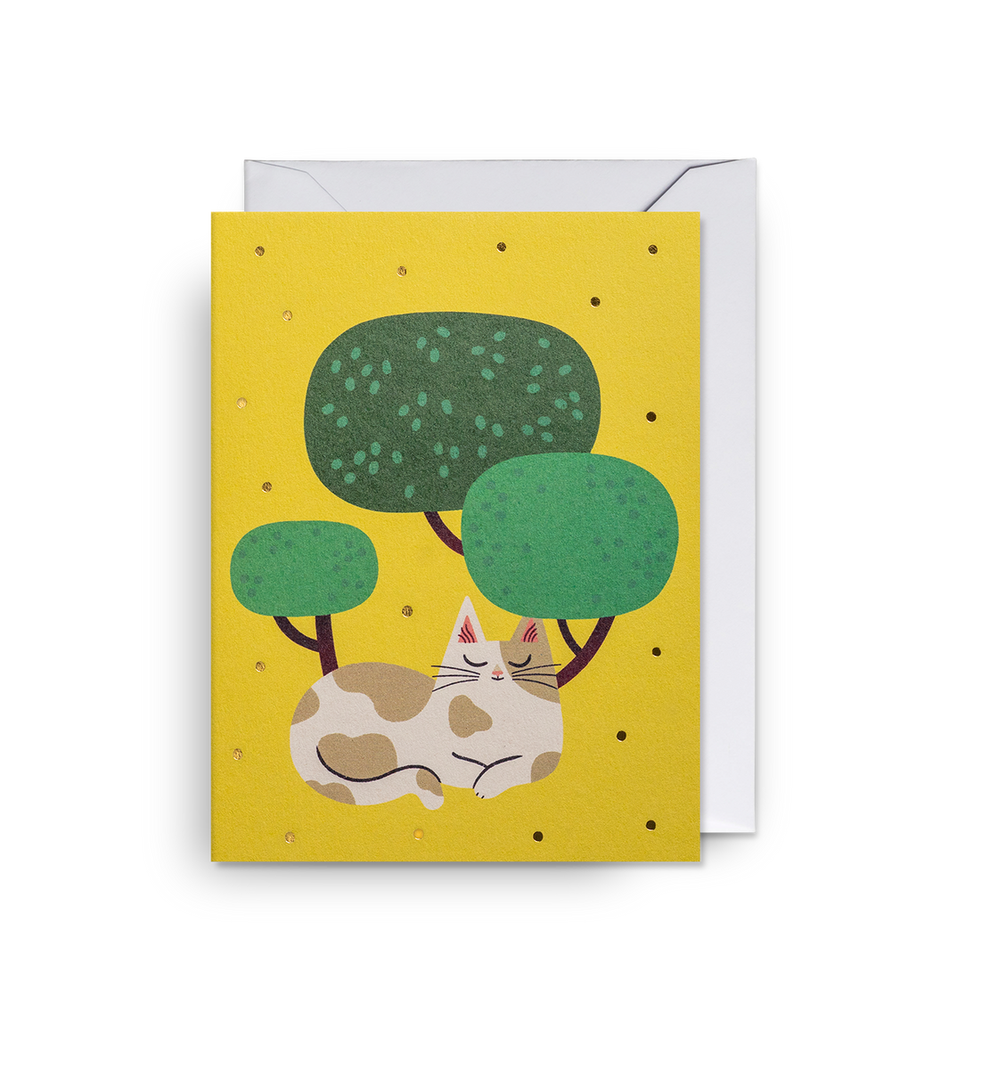 Cat Mini Card Japanese Garden Cat Mini Card
