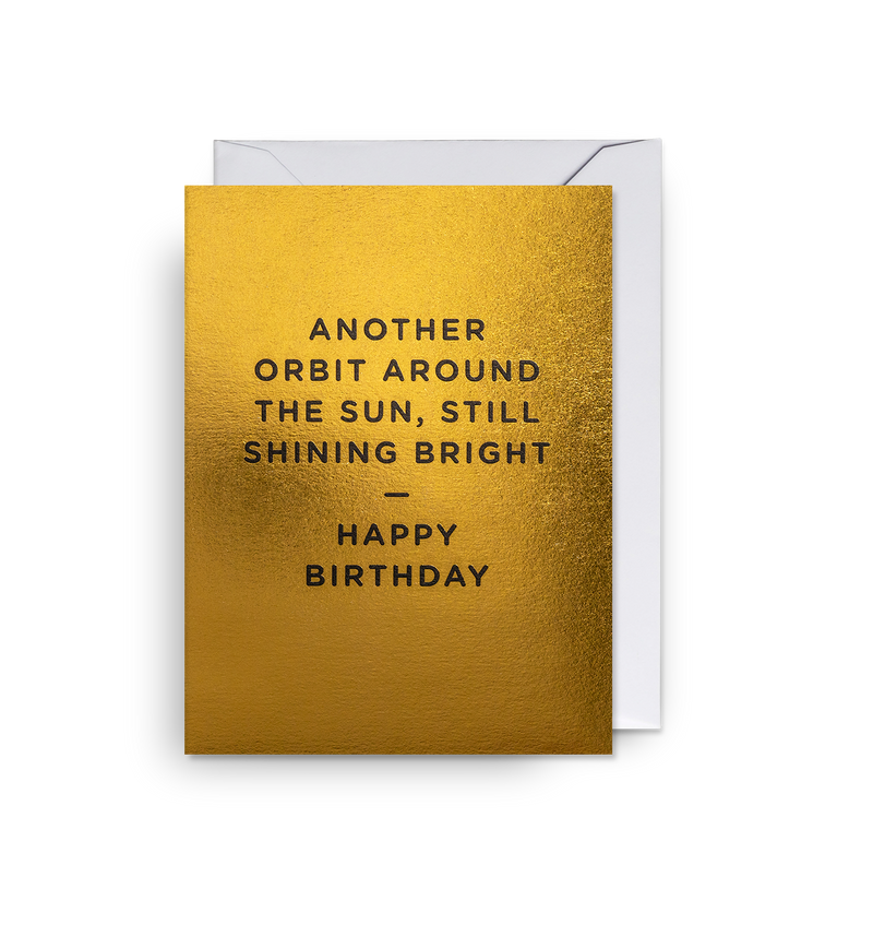 Another Orbit Around the Sun Mini Birthday Card