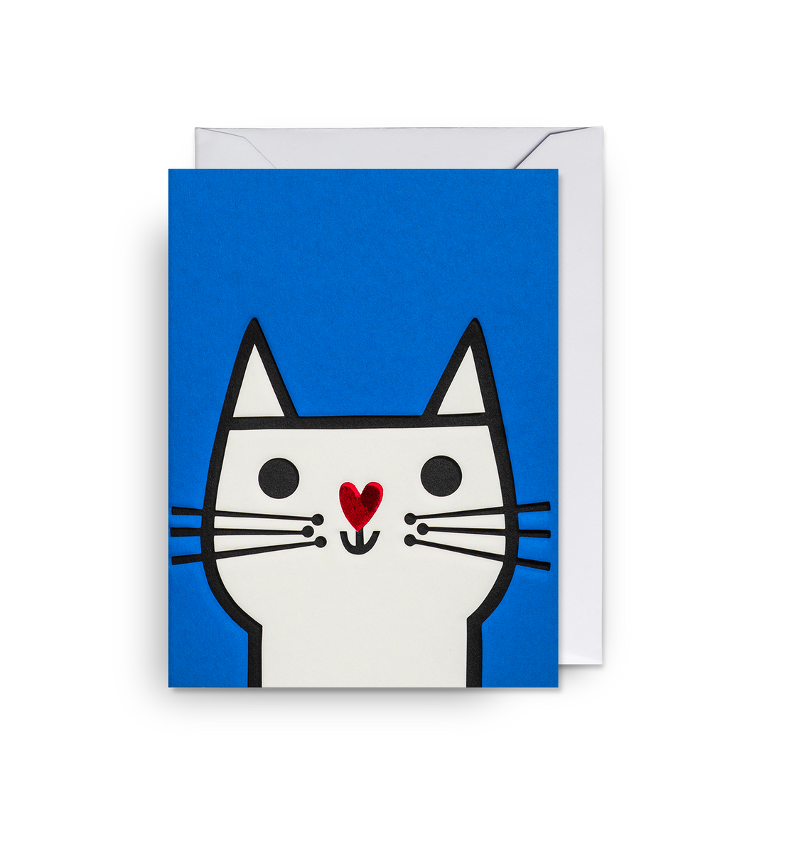 Cat Mini Card Heart Nose Cat Mini Card