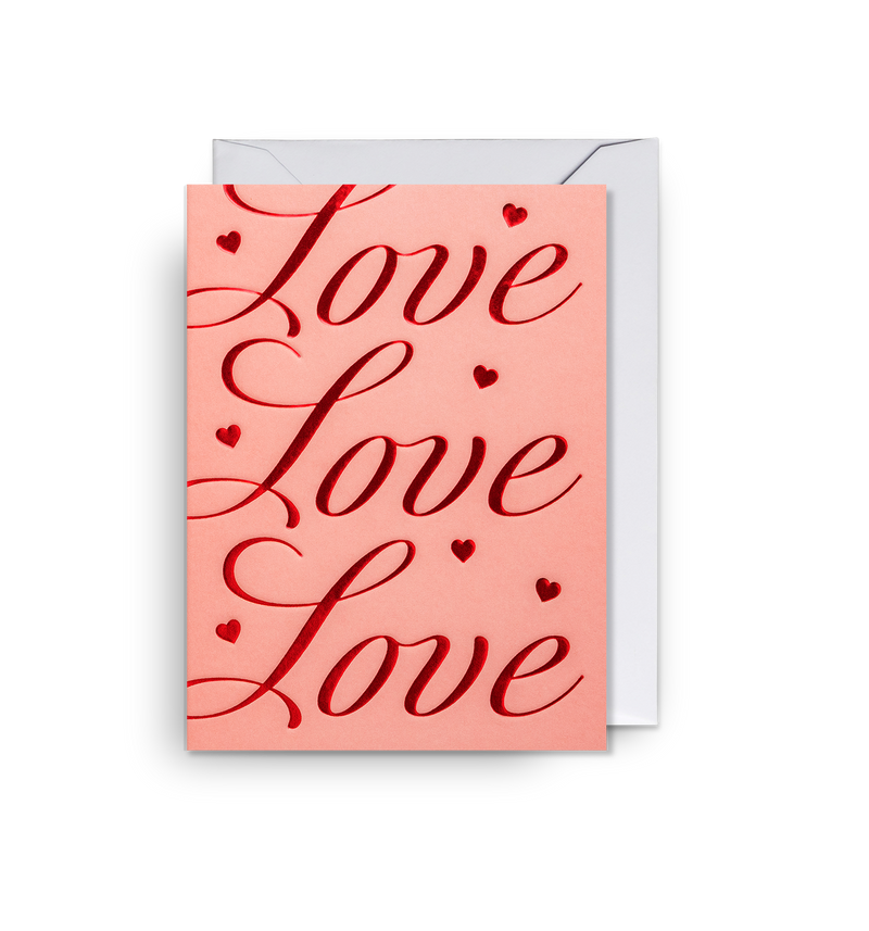 Cursive Love Mini Card