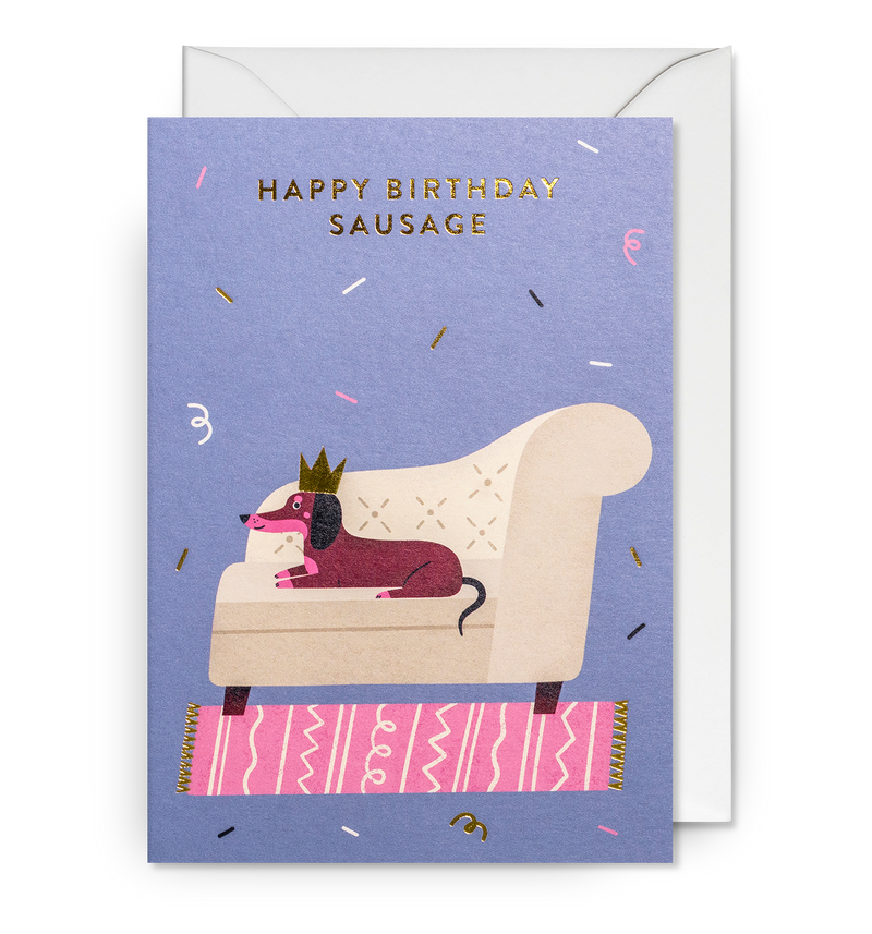 Happy Birthday Sausage Dog Birthday Card