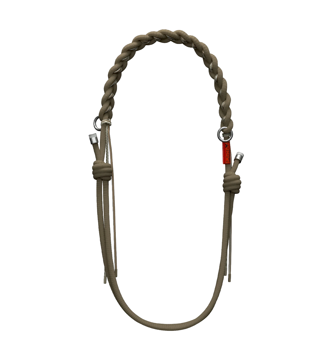 スマホアクセサリー TOPOLOGIE 8MM BRAIDED O-ROPE BUCKWHEAT Braided O-Rope - Buckwheat, 8.0mm