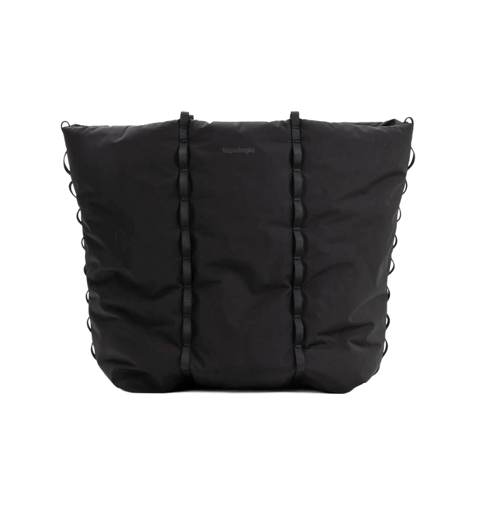 Cloud Tote Bag, Black Tech Sateen