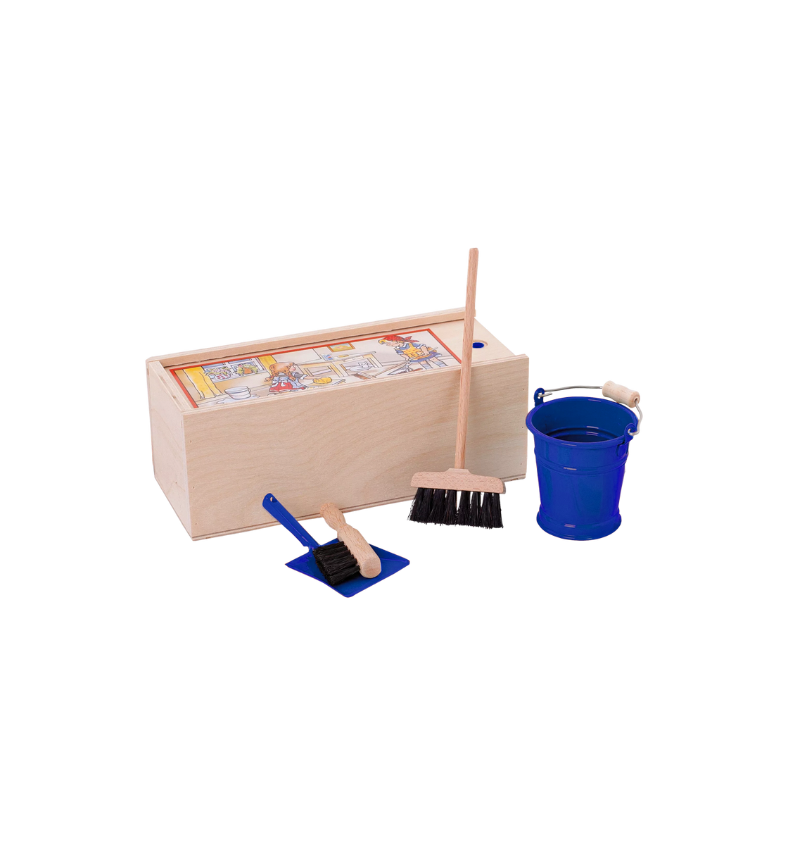 Doll's House Sweeping Set, Blue