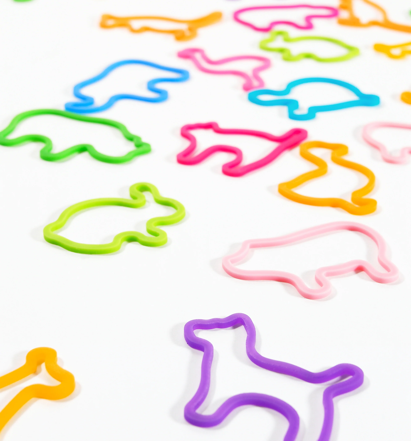 Animal Shaped Rubber Band Set, Zoo Collection Lagom Design