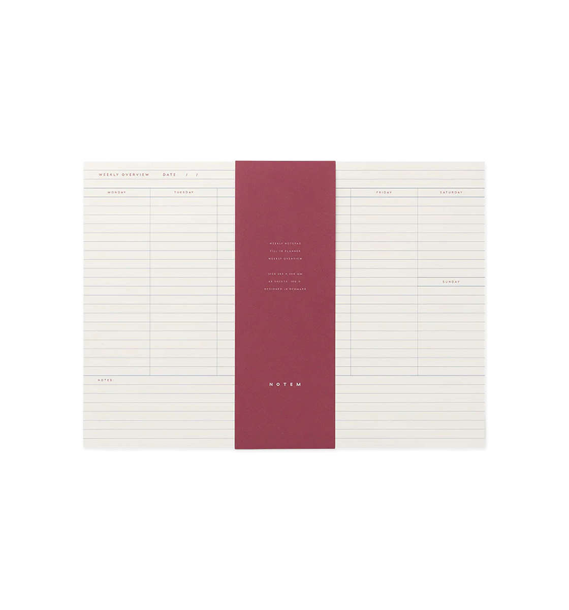 MILO Weekly Planner Notepad