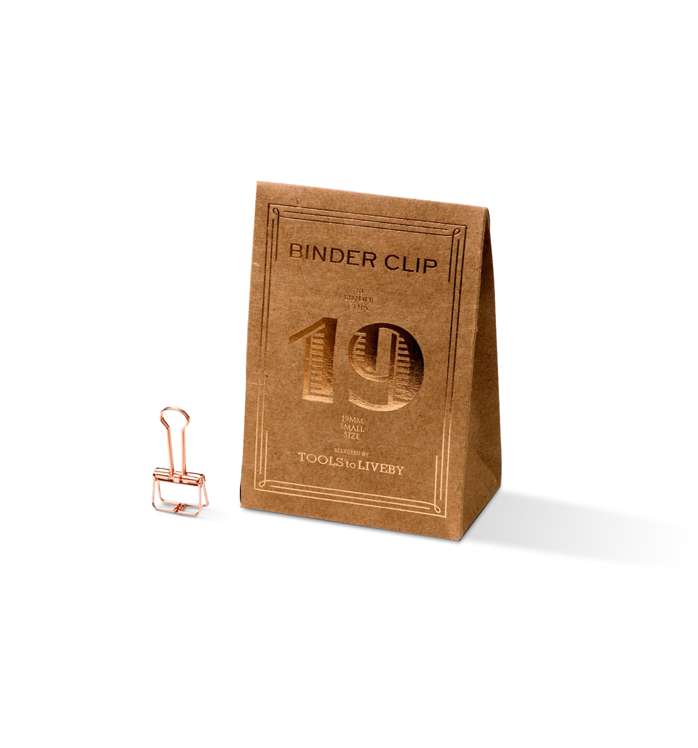 Small gold discount binder clips