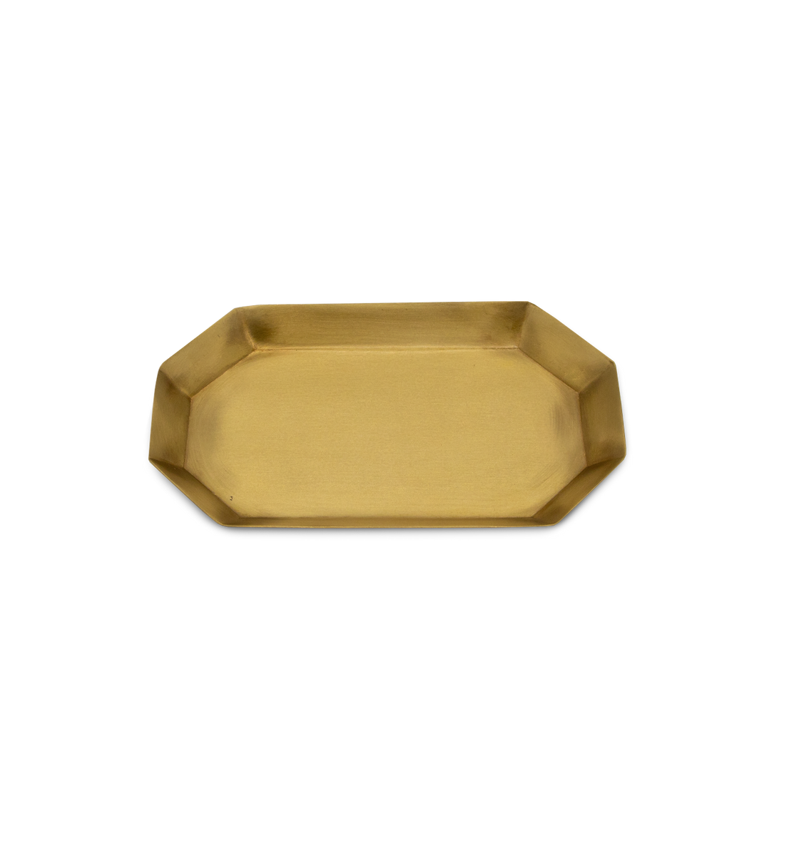 Long Octagonal Brass Plate, Small