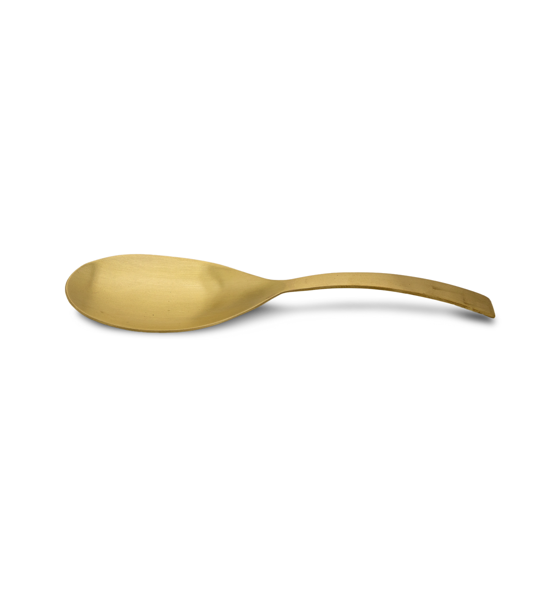 Matte Brass Serving Spoon