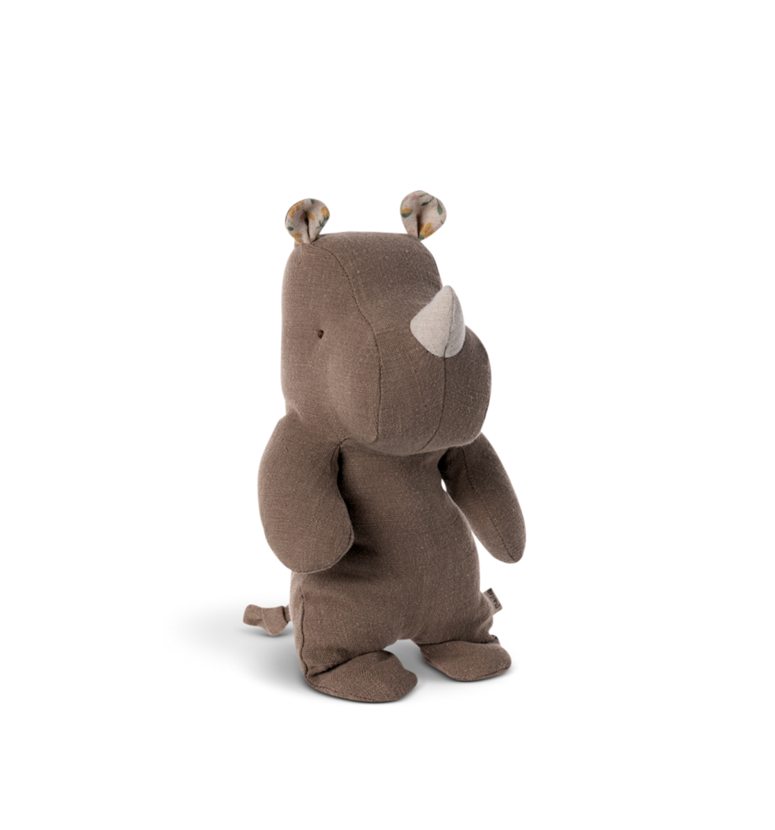 Small Rhino Soft Toy, Chocolate