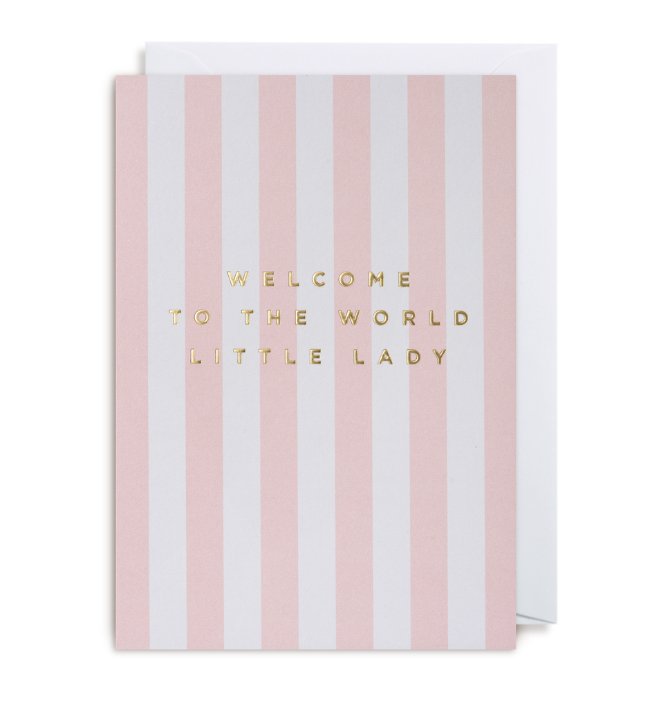 Welcome To The World Little Lady - Lagom Design