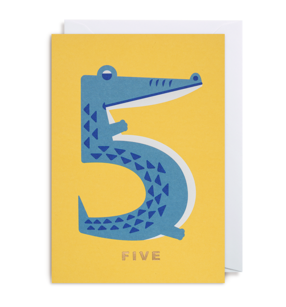 Number Five Crocodile - Lagom Design