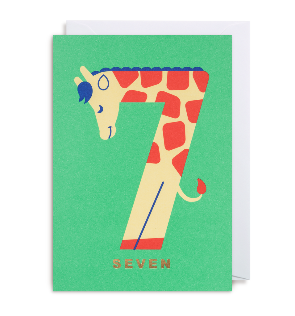 Number Seven Giraffe - Lagom Design