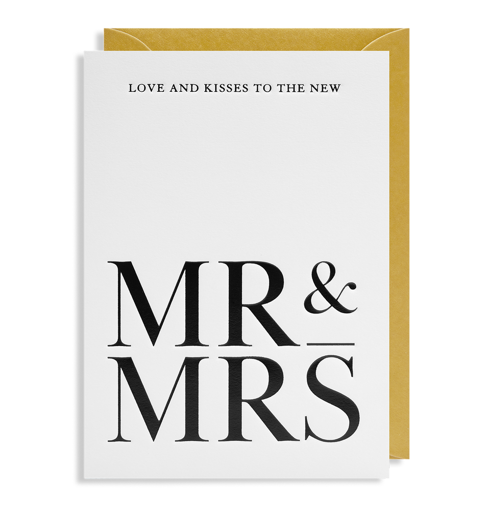 Love and Kisses to the New Mr & Mrs - Lagom Design